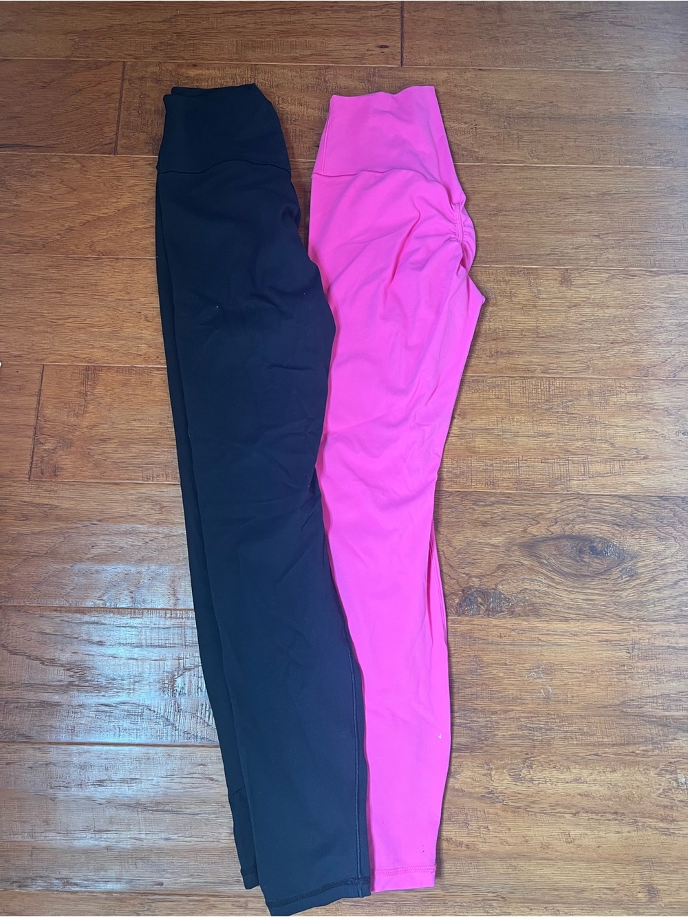 Two Pack Active Leggings - Black & Pink